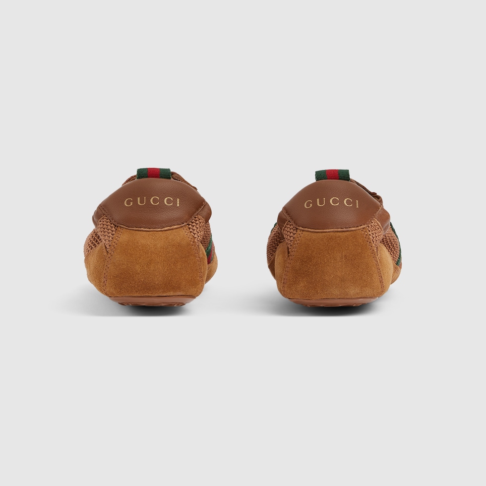 Women's Gucci Shift trainers in brown fabric | GUCCI® SG