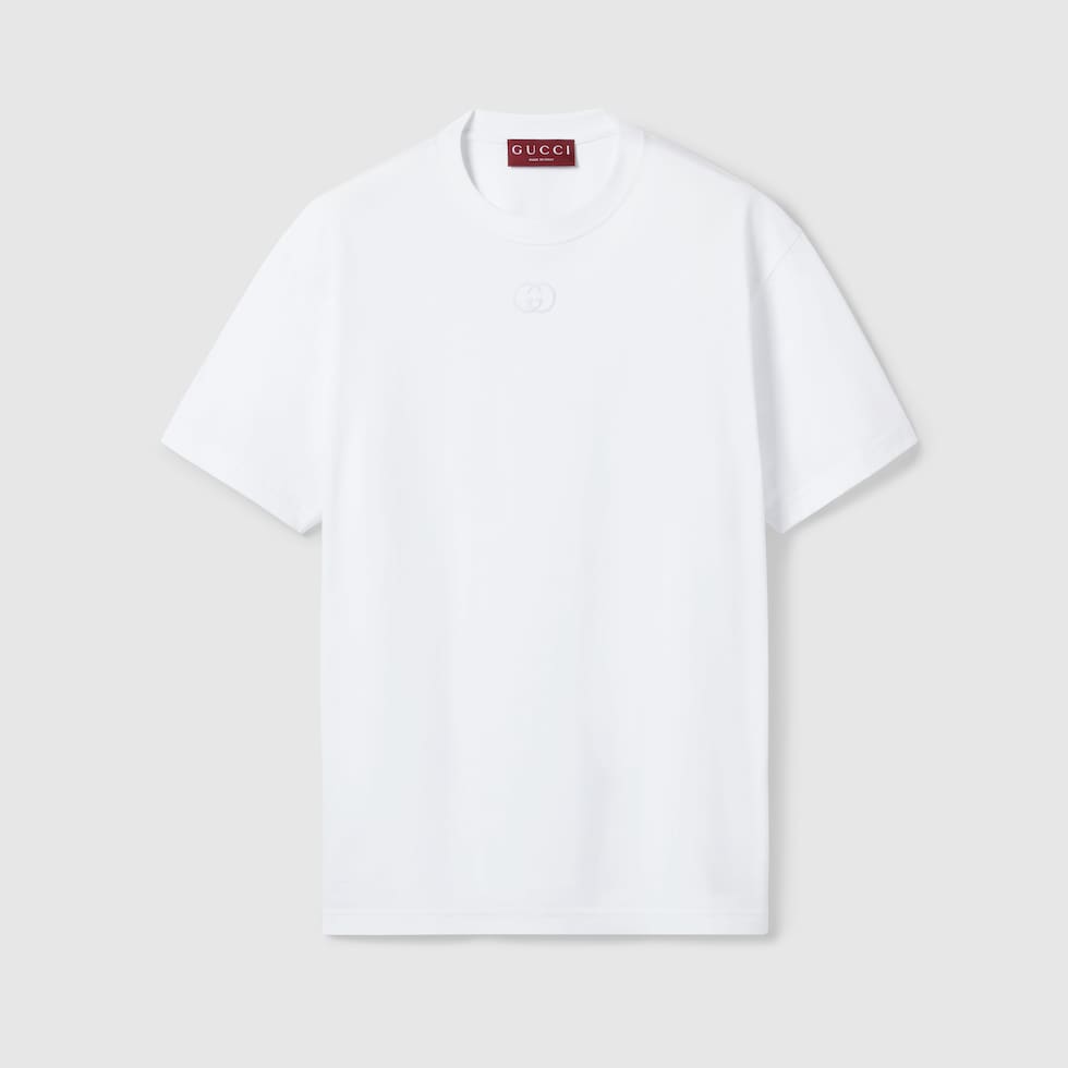 新品未使用！GUCCI コットンTシャツ Sサイズ Printed cotton jersey T-shirt in grey | GUCCI® US