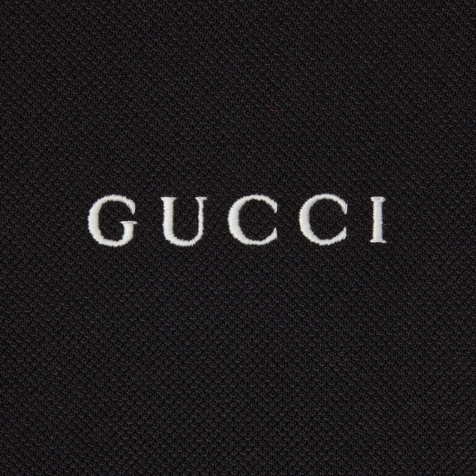 GUCCI 黒 ポロシャツ Made in Italy タグ付き GUCCI 黒 ポロシャツ Made in Italy タグ付き グッチ メンズ ウェアGG