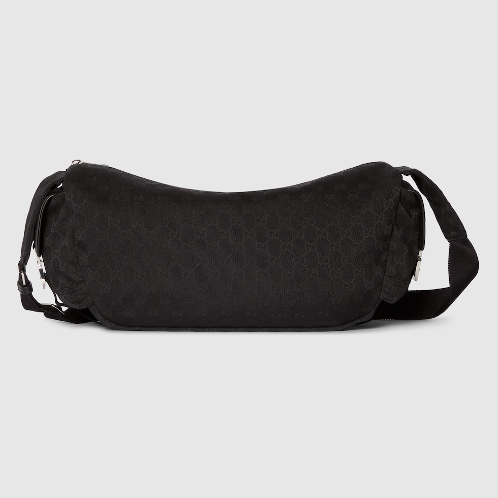 GGキャンバス ラージ クロスボディバッグ ・ブラック GGスプリーム