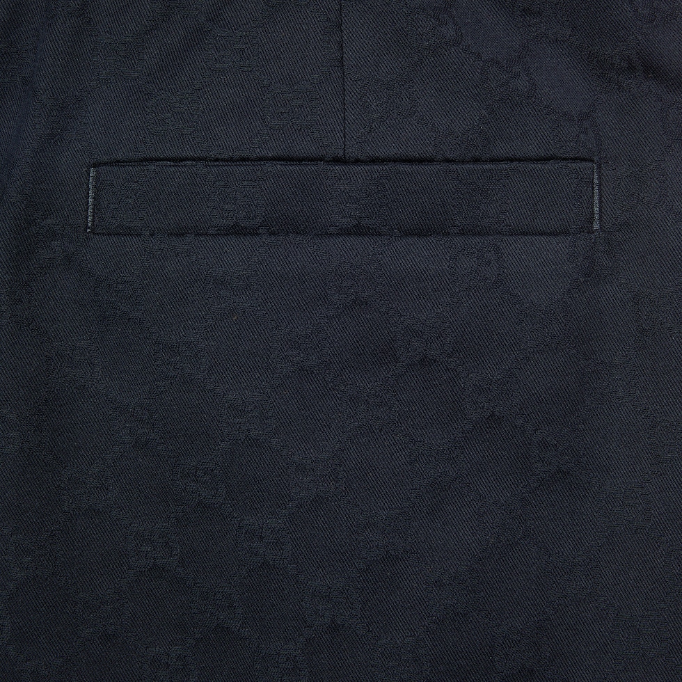 GGコットンギャバジン パンツ ・ダークブルー | GUCCI公式