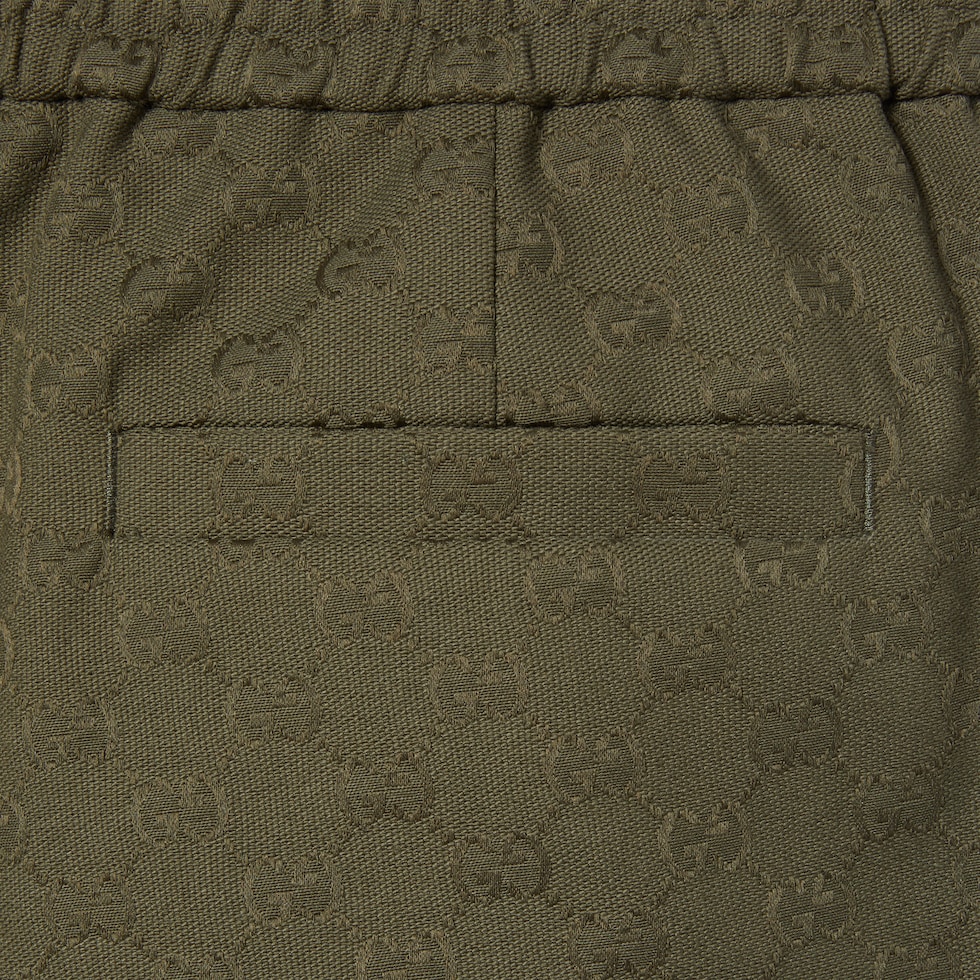 GG canvas pant in forest green | GUCCI® US
