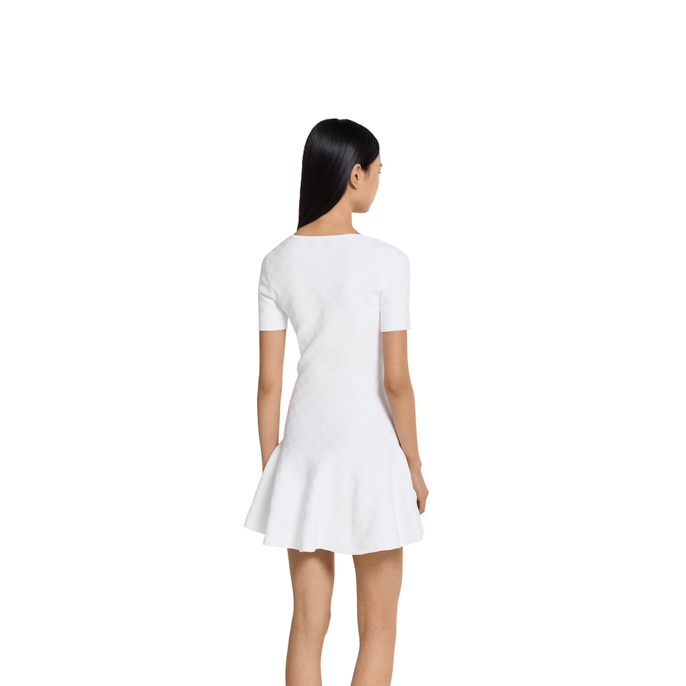 トップス Acka jacquard mini dress White jacquard mini dress – Acka online store