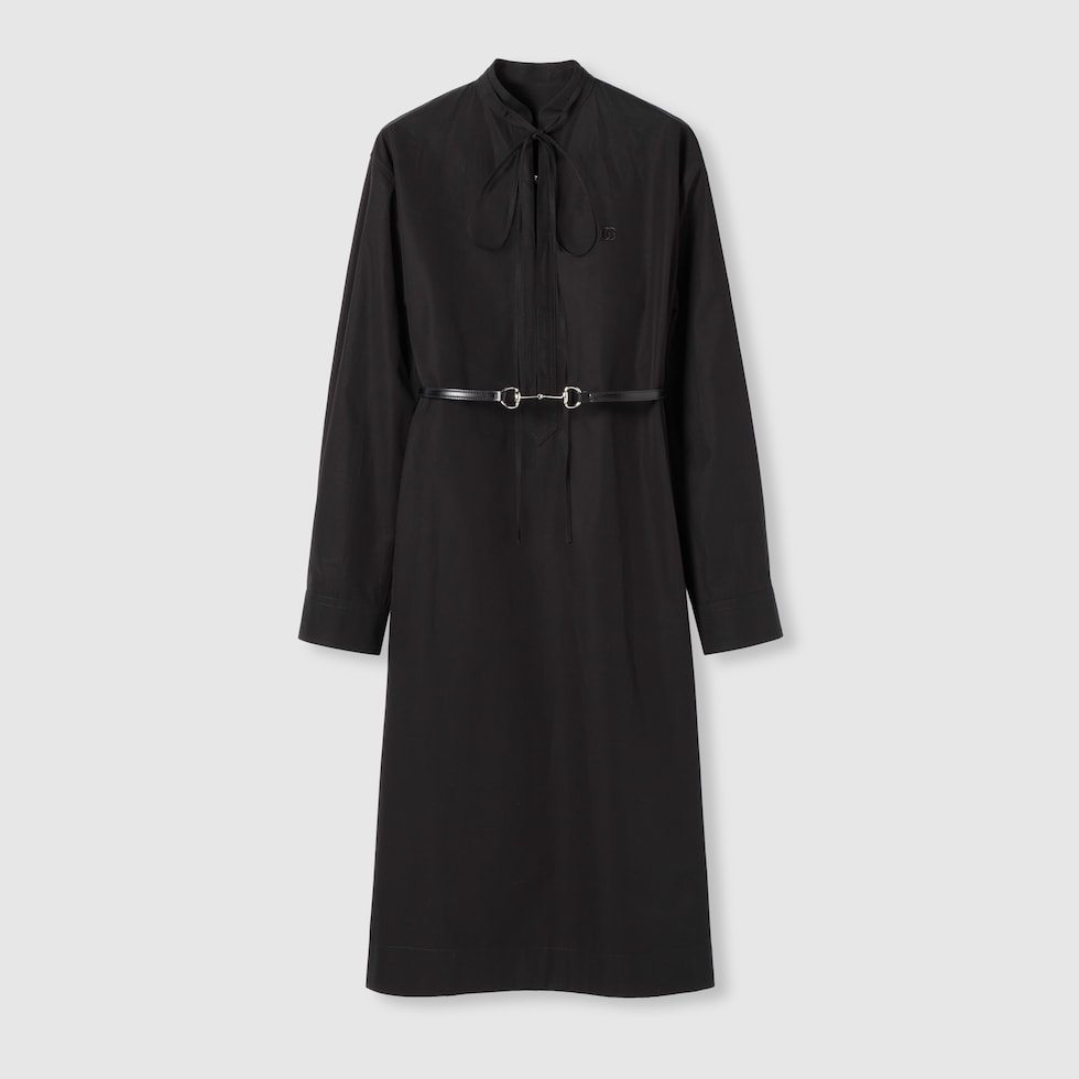 【新品☆高級】グッチ ワンピース 半袖 ホースビット ベルト 冠婚葬祭 黒 M 楽天市場】グッチ GUCCI ワンピース ブラック アイボリー 黒