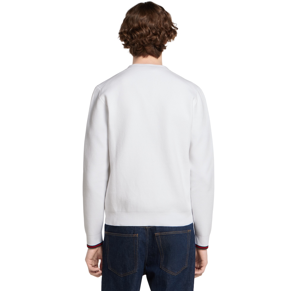 GUCCI ホワイトニットカーディガン コットンピケ ニット カーディガン ・ホワイト | GUCCI公式