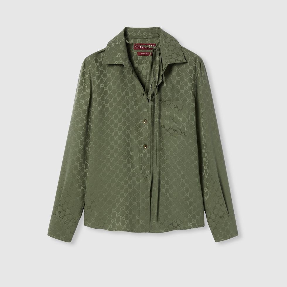 GUCCI シルクシャツ リンゴ GUCCI シルクシャツ リンゴ