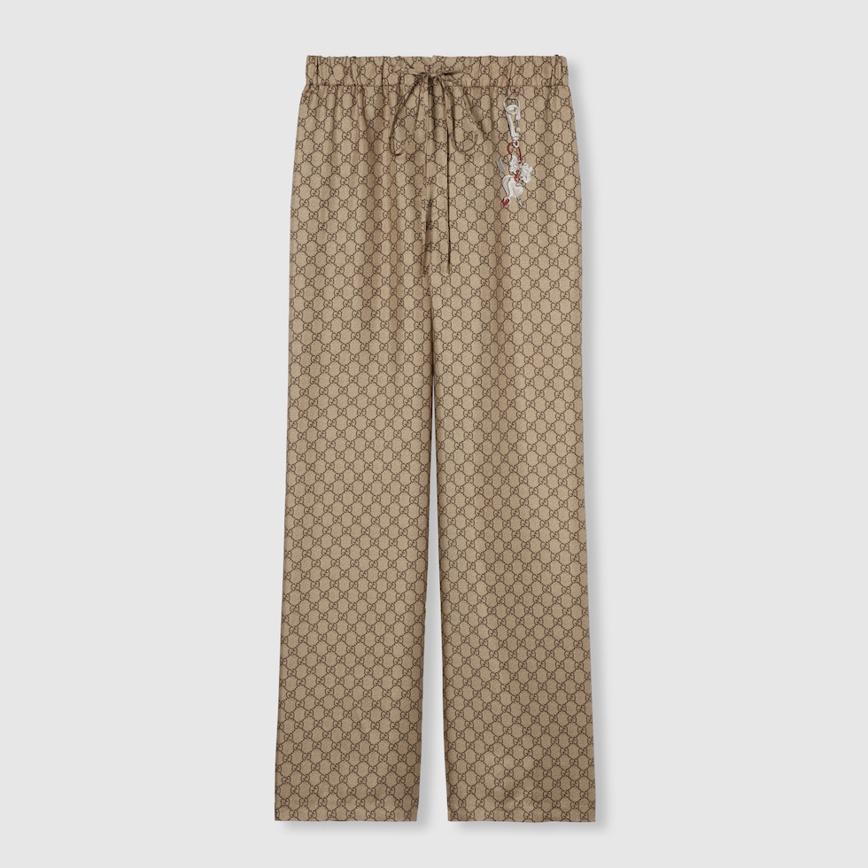GUCCI GGパターン ベージュパンツ　@12 GUCCI GGパターン ベージュパンツ @12