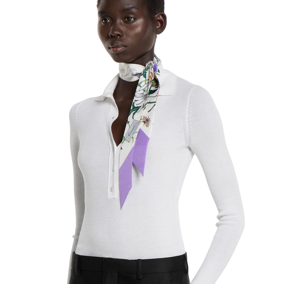 GUCCI ダブルGパターン　ネックボウ GUCCI ダブルGパターン ネックボウ プリント シルク ネックボウ