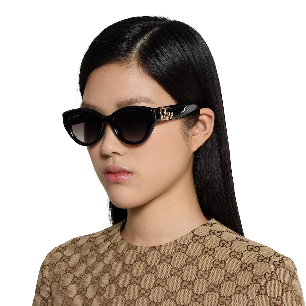 【美品】GUCCI サングラス　Gロゴ　ブラック　オーバル オーバルフレーム サングラス ・ブラック | GUCCI公式