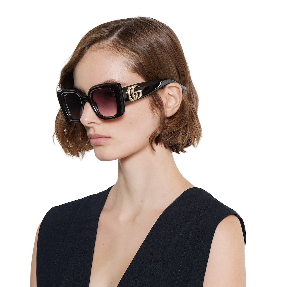 ☀︎　BK Butterfly frame sunglasses in dark brown tortoiseshell