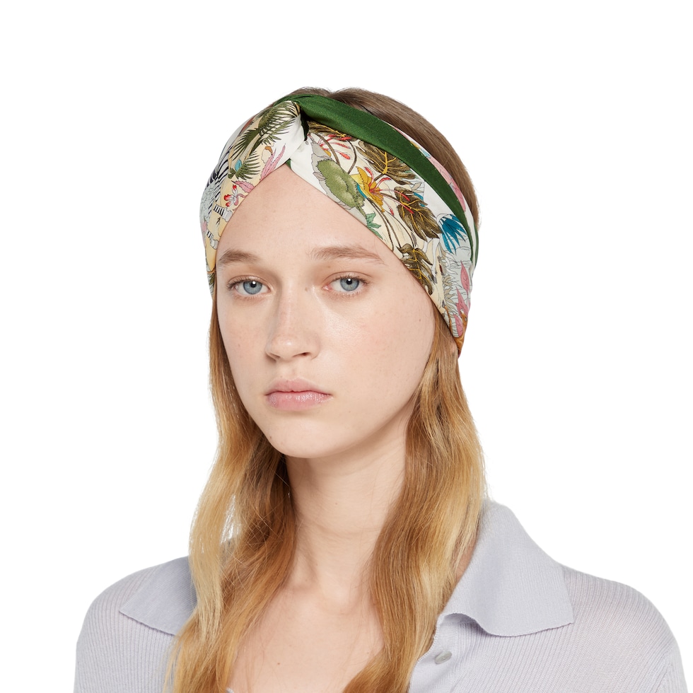 90 x 90 project printed silk carré in multicolor | GUCCI® US