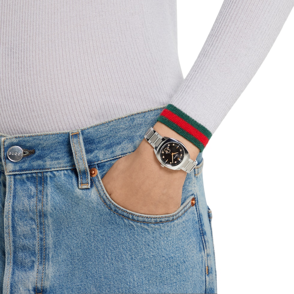 Lucy　0605 Gucci Tornabuoni Women's Stainless Steel Horsebit Link