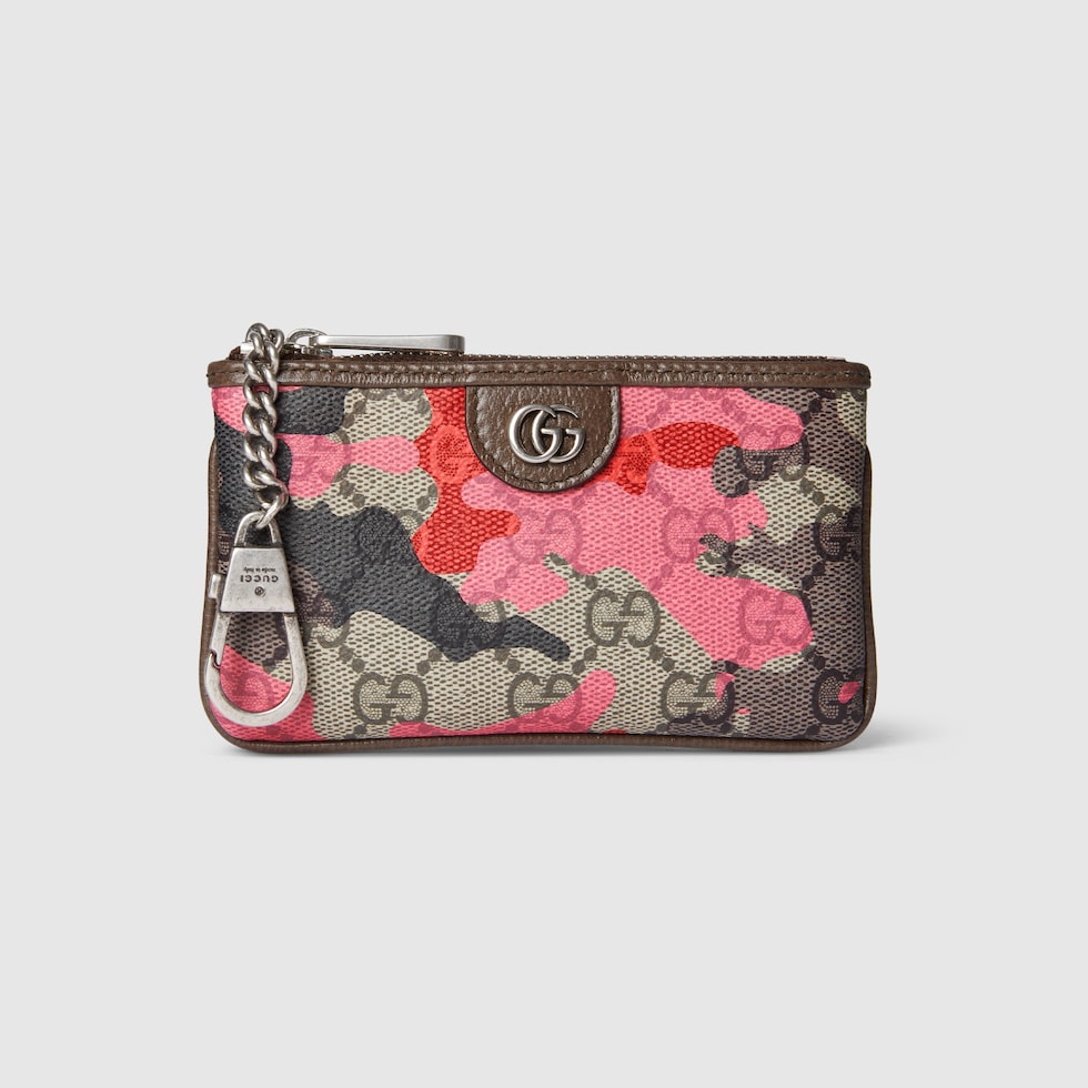 Gucci GGパターン キーケース GG キーケース ・ピンク＆レッド GG ファブリック | GUCCI公式