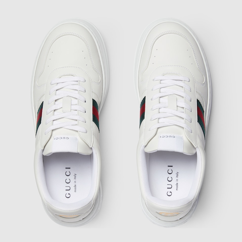 グッチチャンキービール メンズ チャンキースニーカー ・ホワイト レザー | GUCCI公式