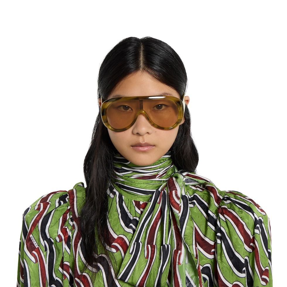 GG-Logo Rectangular Frame Sunglasses main image 1