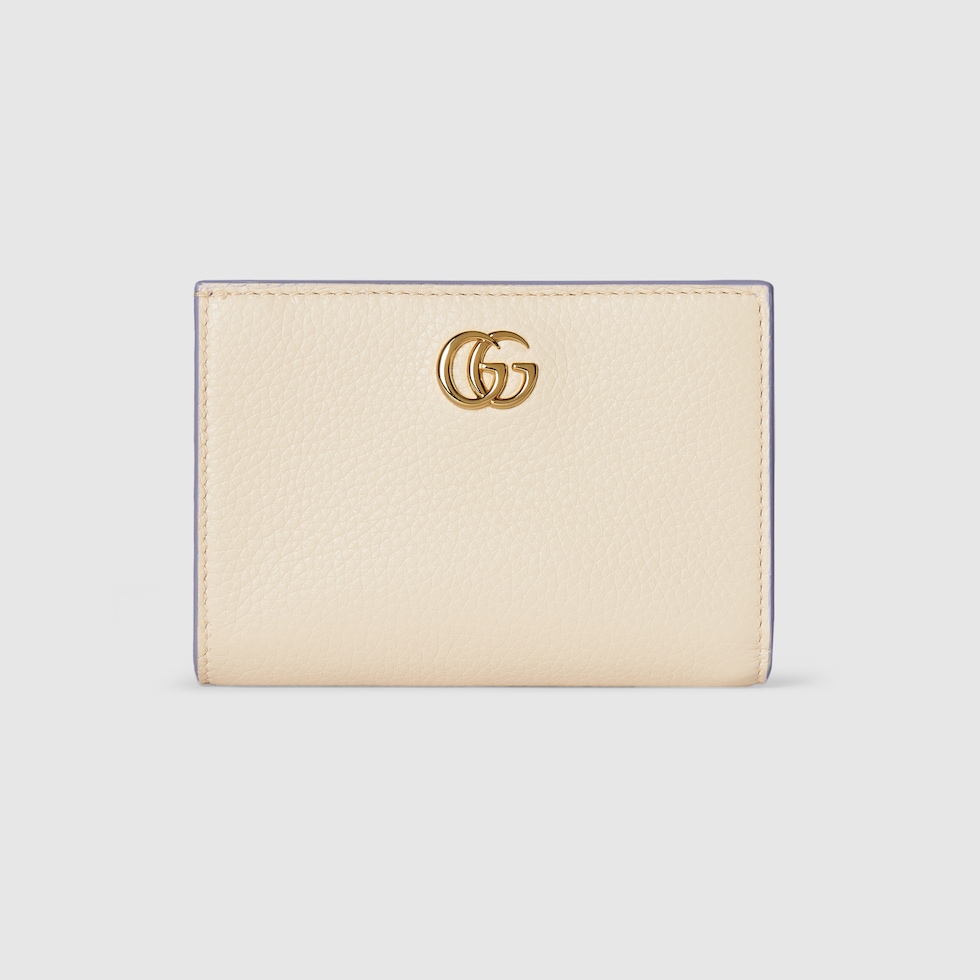 日本限定 ダブルG バイカラー スモールウォレット ・アイボリー