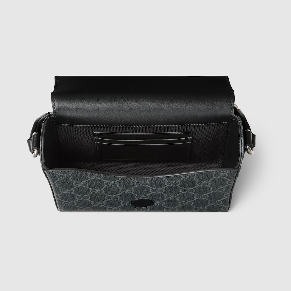 グッチ ホースビット 1955〕ミニバッグ ・ブラック GGスプリーム