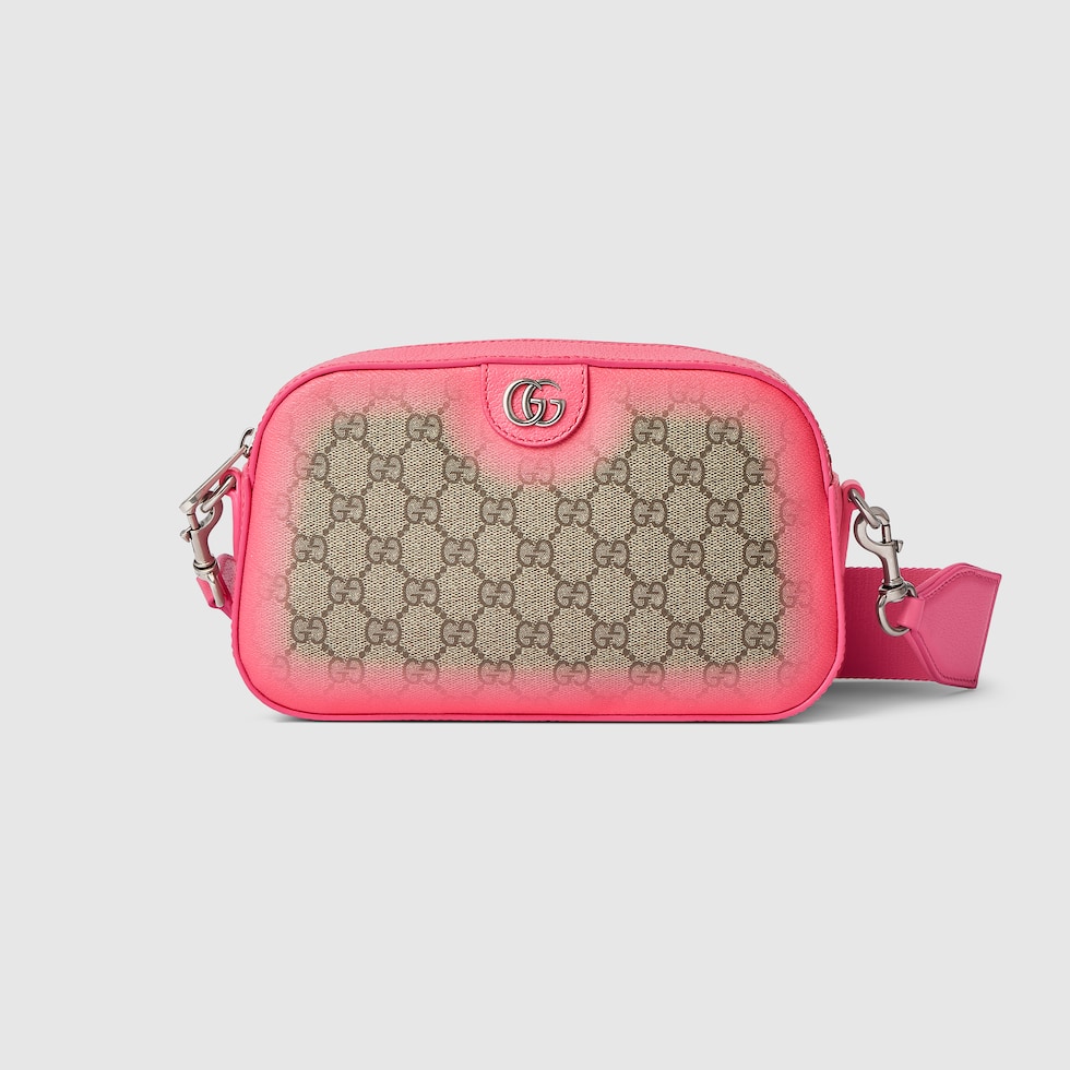 Small GG crossbody bag in beige GG fabric | GUCCI® ZA