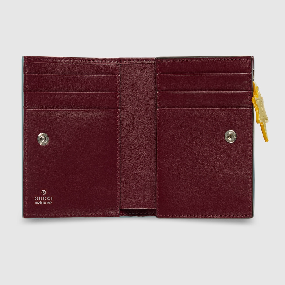 日本限定 ヒグチユウコ バイカラー スモール ウォレット ・ブルー