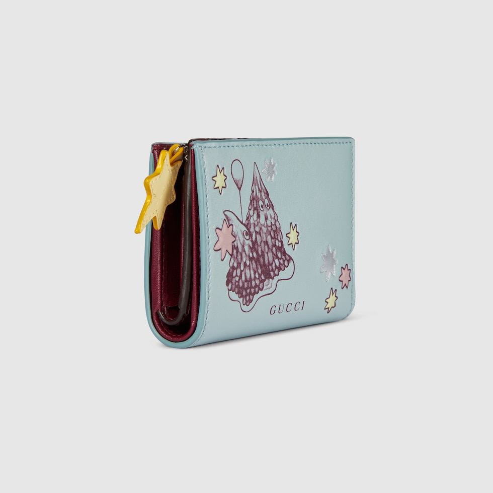 日本限定 ヒグチユウコ バイカラー スモール ウォレット ・ブルー