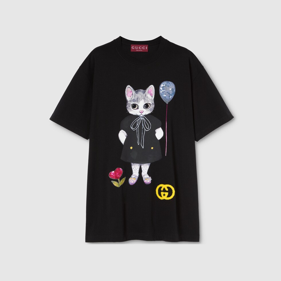 ヒグチユウコGUCCI 日本限定Tシャツ 837959_XJHTO_1043_001_100_0000