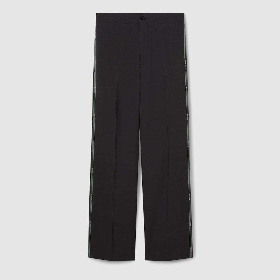 GUCCI 　ブラック ストレートパンツ 852744_ZAS68_1076_001_100_0000