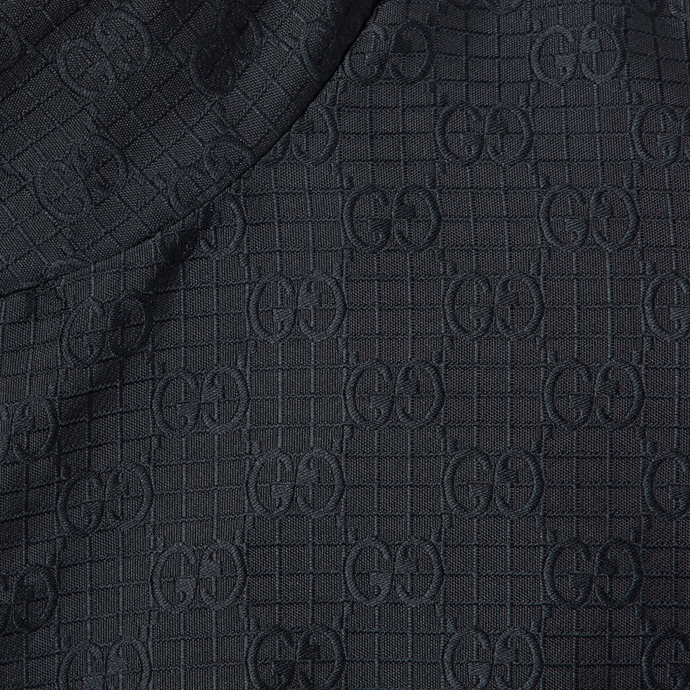 GUCCI ブラック ナイロンジャケット GGパターン Reversible GG ripstop nylon jacket in black and grey | GUCCI® US