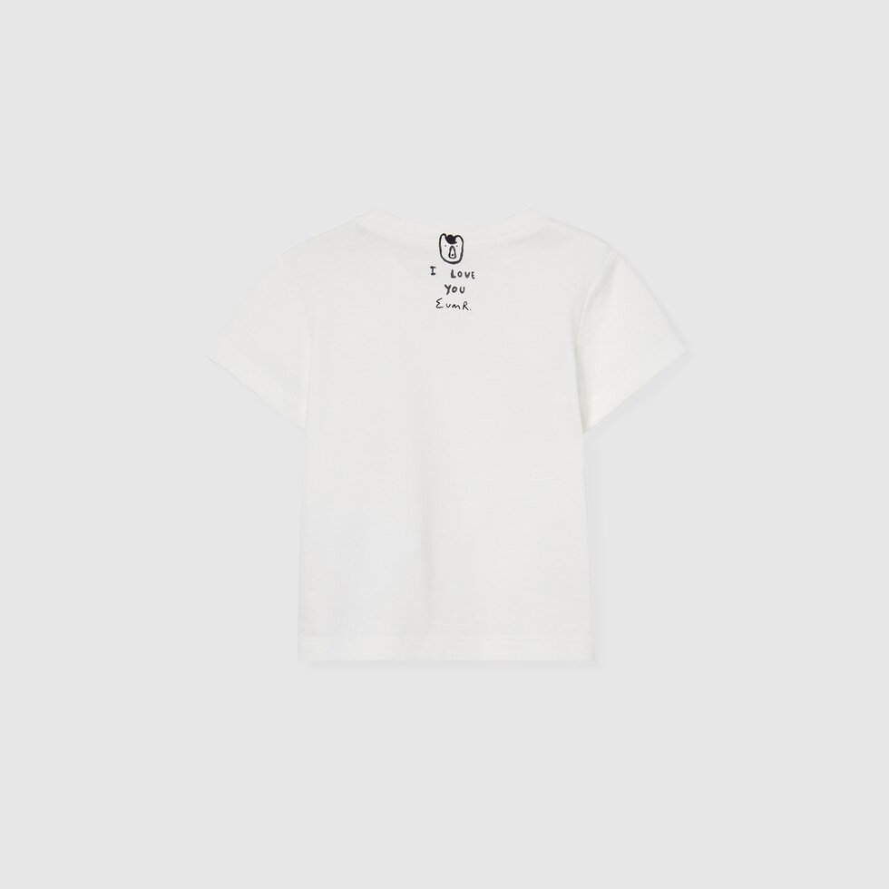 【新品タグ付】　グッチ　ベア　Tシャツ　玉乗り　刺繍　半袖　ロゴ　アイボリー 新品タグ付】 グッチ ベア Tシャツ 玉乗り 刺繍 半袖 ロゴ アイボリー