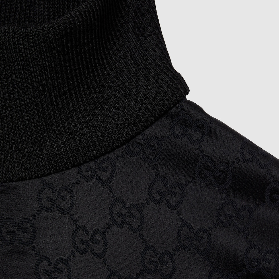 GGジャカード ジップジャケット ・ブラック | GUCCI公式