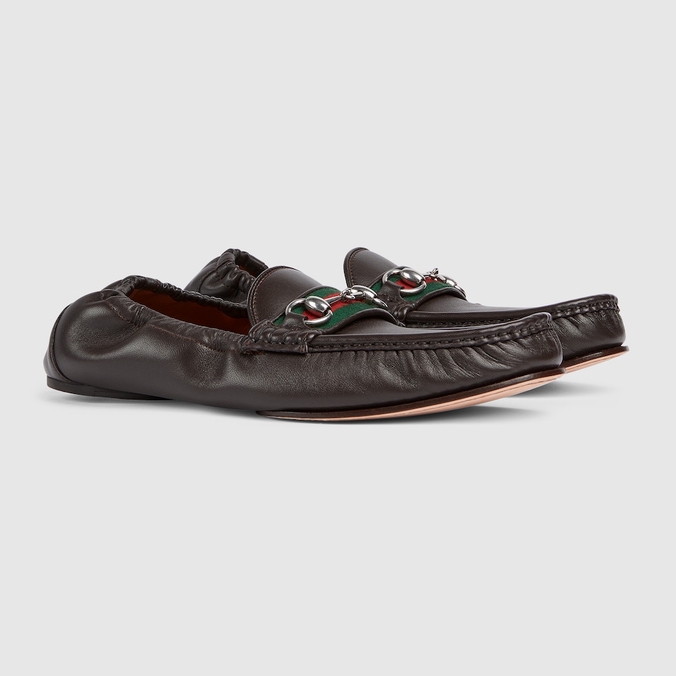 Men's Horsebit 1953 loafer in dark brown leather | GUCCI® US