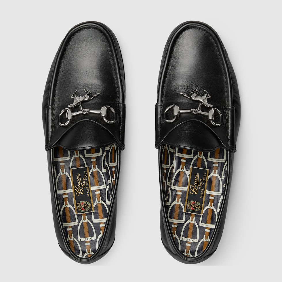 グッチ ホースビット 1953〕チャーム付き メンズ ローファー
