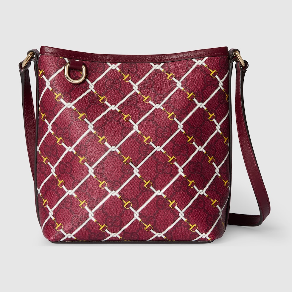 Printed GG mini bag in red and pink GG fabric | GUCCI® US