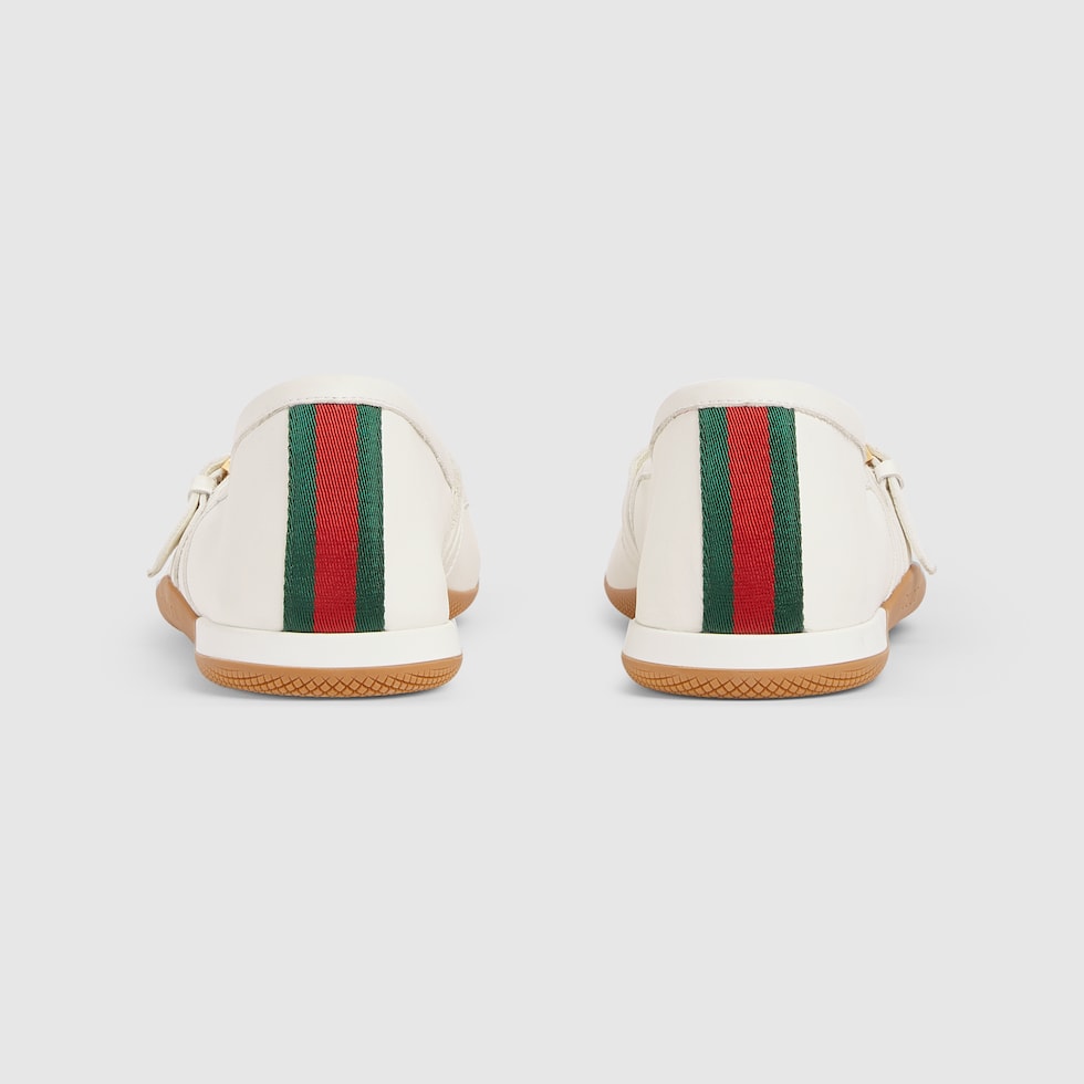 GUCCI ホワイト バレエシューズ グッチ シフト〕ウィメンズ バレエシューズ ・ホワイト レザー | GUCCI公式