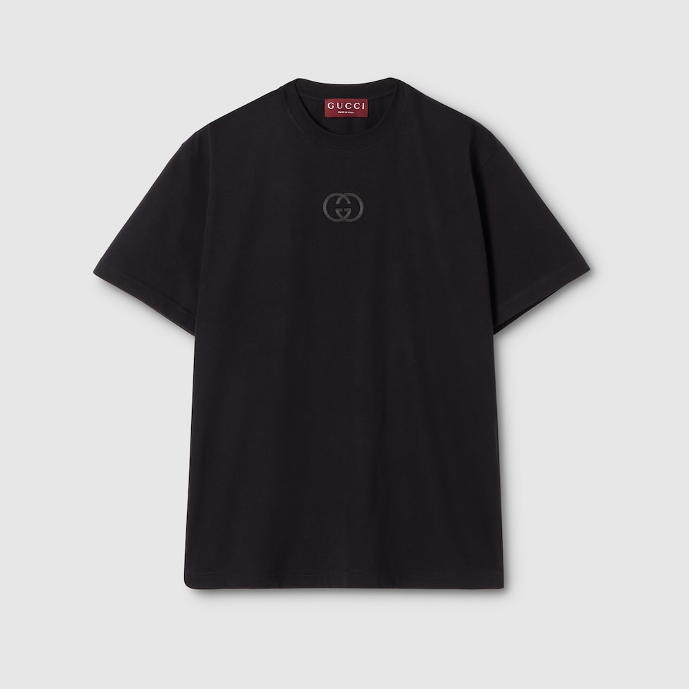 GUCCI ブラック Tシャツ Sサイズ 中古・古着通販】GUCCI (グッチ) ロゴTシャツ ブラック サイズ:M