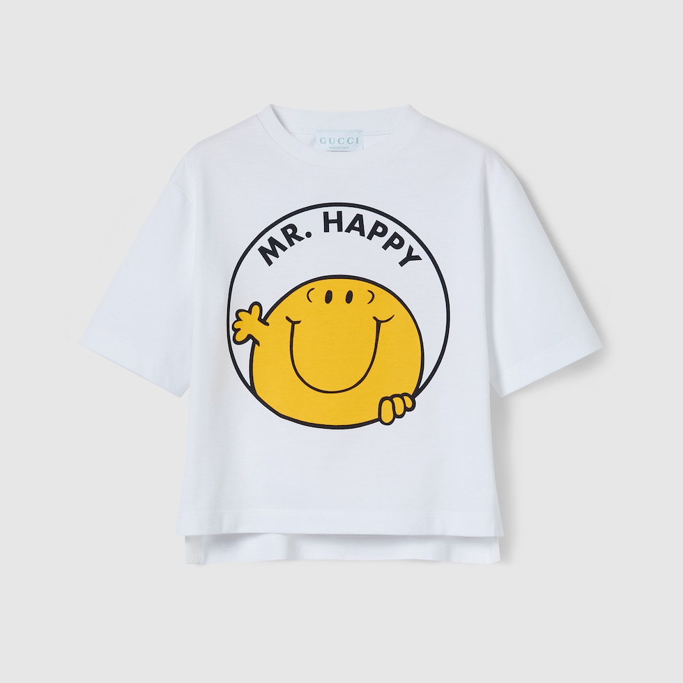 チルドレンズ〕プリント コットン Tシャツ ・ホワイト | GUCCI公式