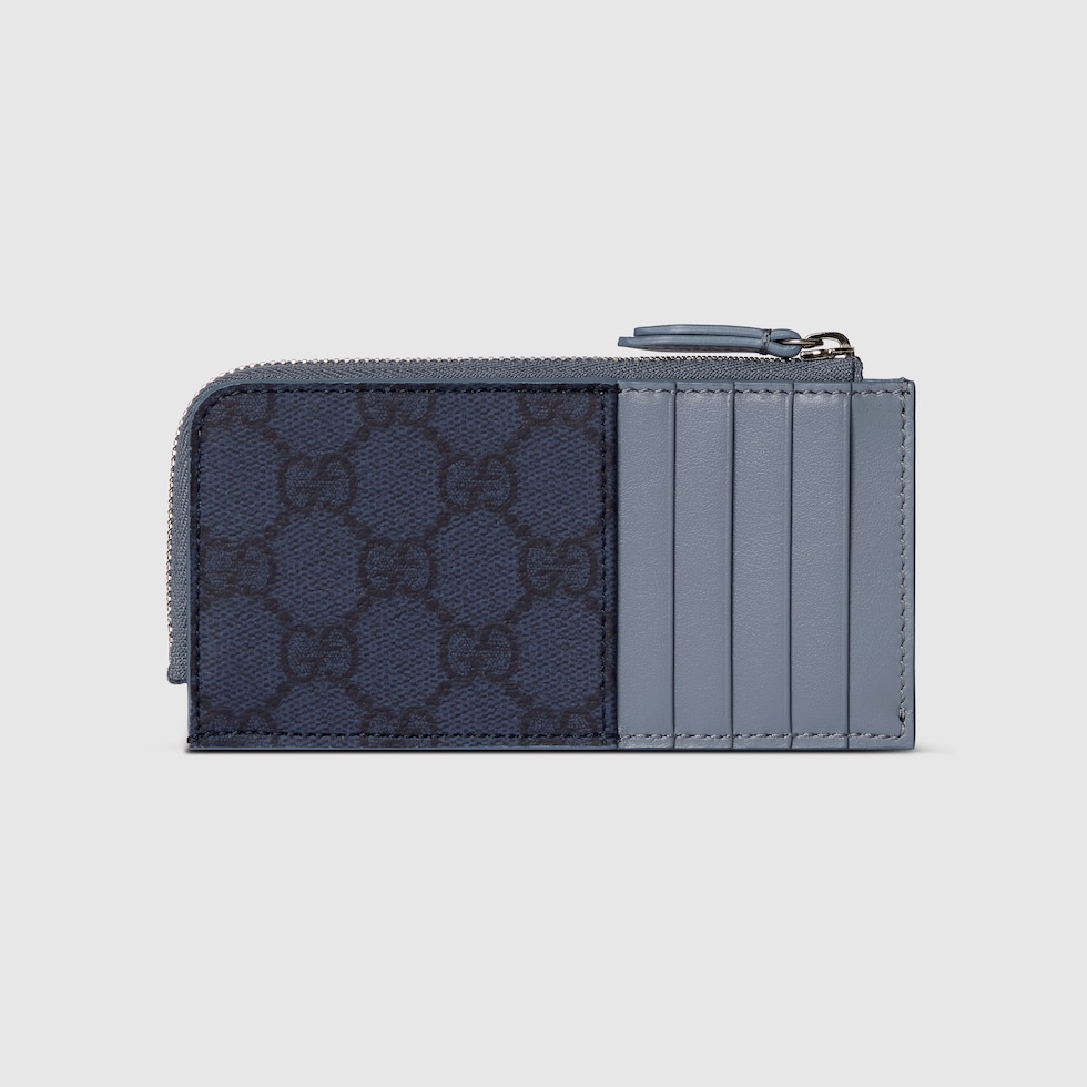 GG ジップカードケース ダスティブルー トリム ・ダークブルー GG