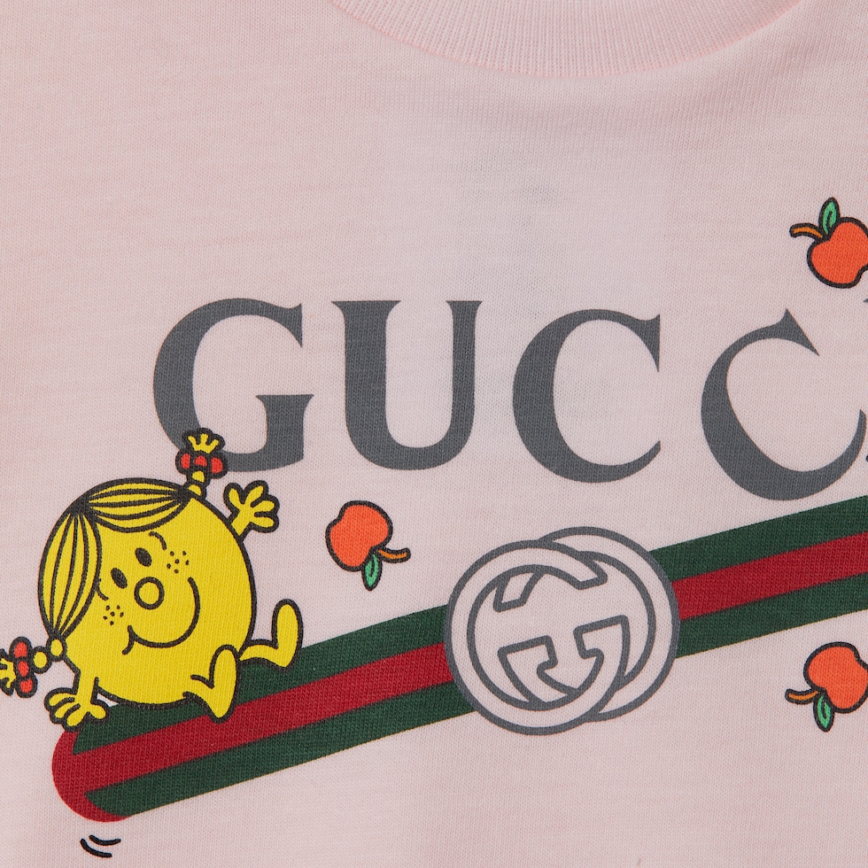GUCCI ベビーTシャツ 18/24　新品未使用BOX付 ベビー〕プリント コットン Tシャツ ・ペールピンク | GUCCI公式
