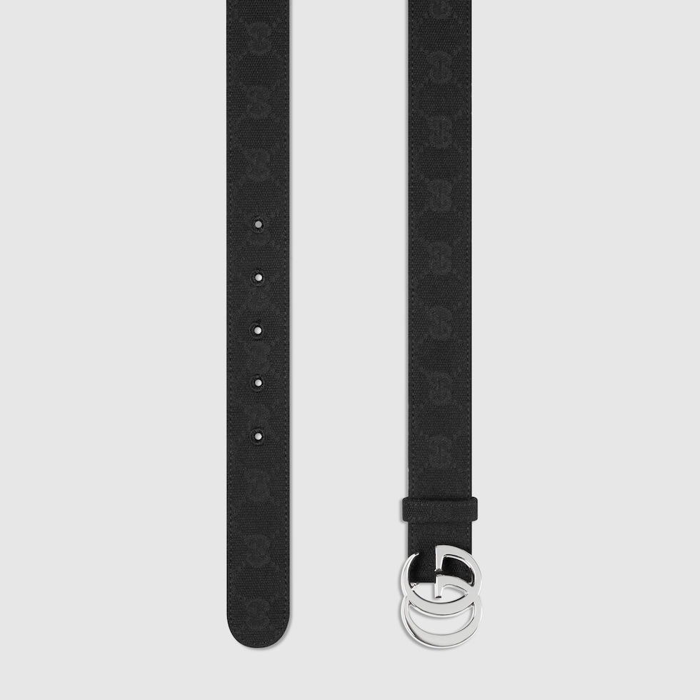 GUCCI ブラックレザーベルト ダブルGロゴ GUCCI ブラックレザーベルト ダブルGロゴ - メルカリ