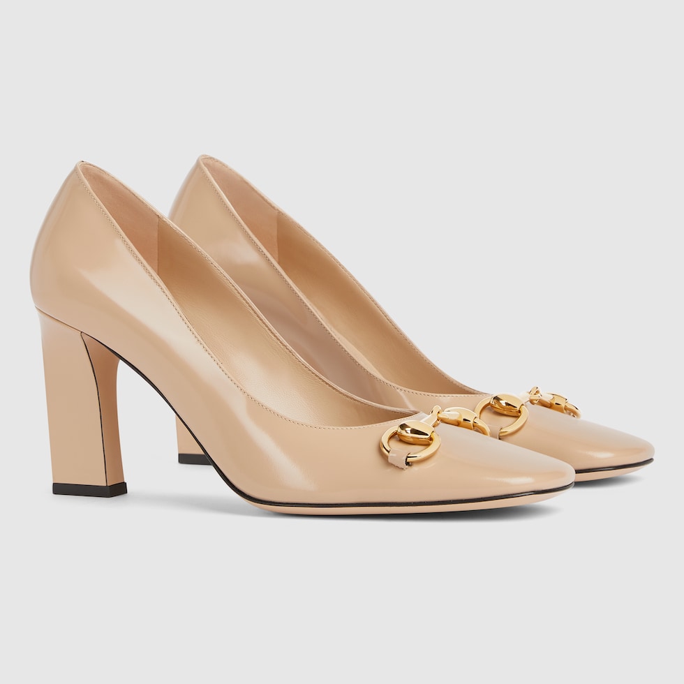 Women's Signora pump in beige leather | GUCCI® US