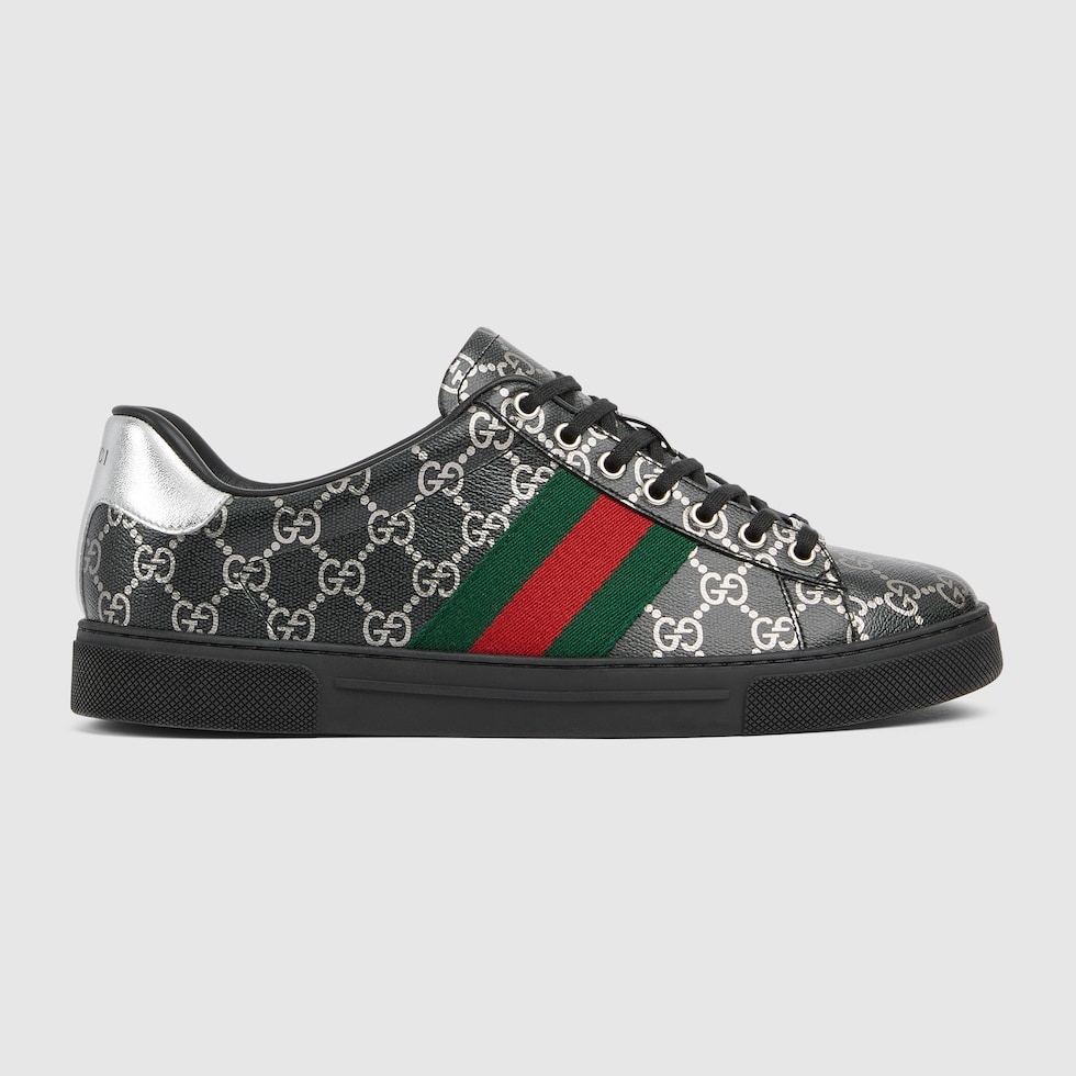 GUCCI スニーカー メンズ Men's Gucci Ace sneaker in black GG fabric | GUCCI® US