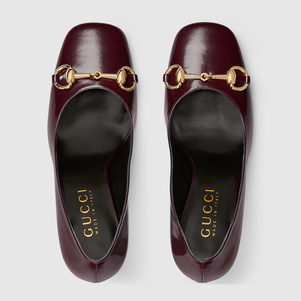 シニョーラ〕ウィメンズ パンプス ・ダークバーガンディ レザー