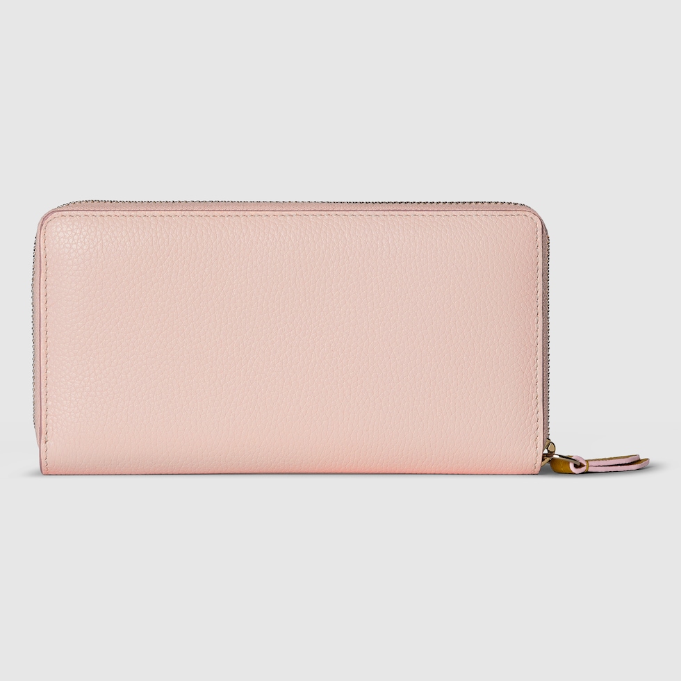 ダブルG バイカラー ジップアラウンドウォレット ・ピンク＆イエロー