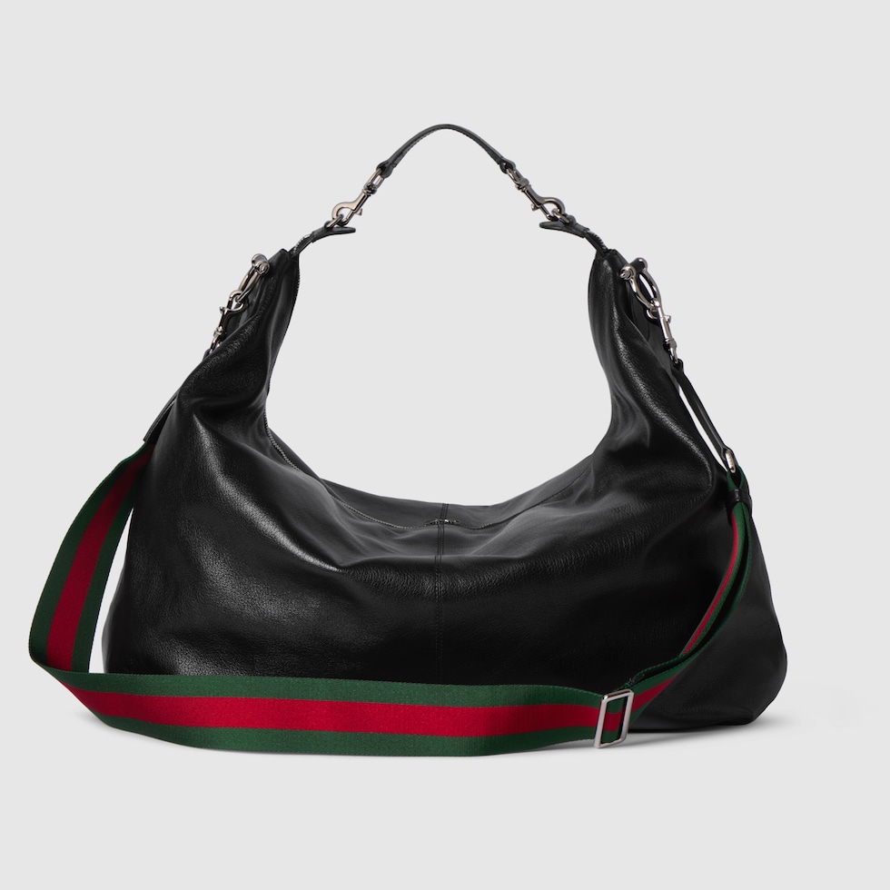 ブレラ〕ラージ クロスボディバッグ ・ブラック レザー | GUCCI公式