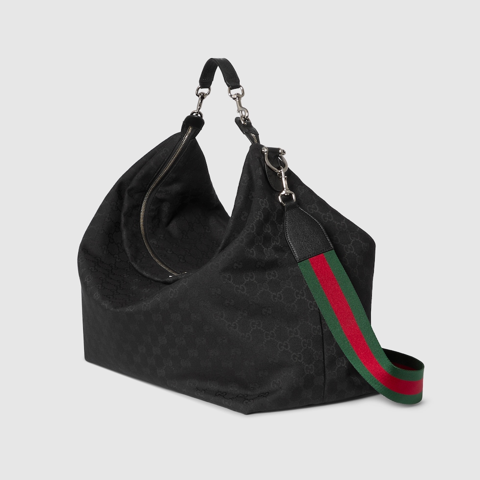 Brera large crossbody bag in black GG canvas GUCCI® SG — free download