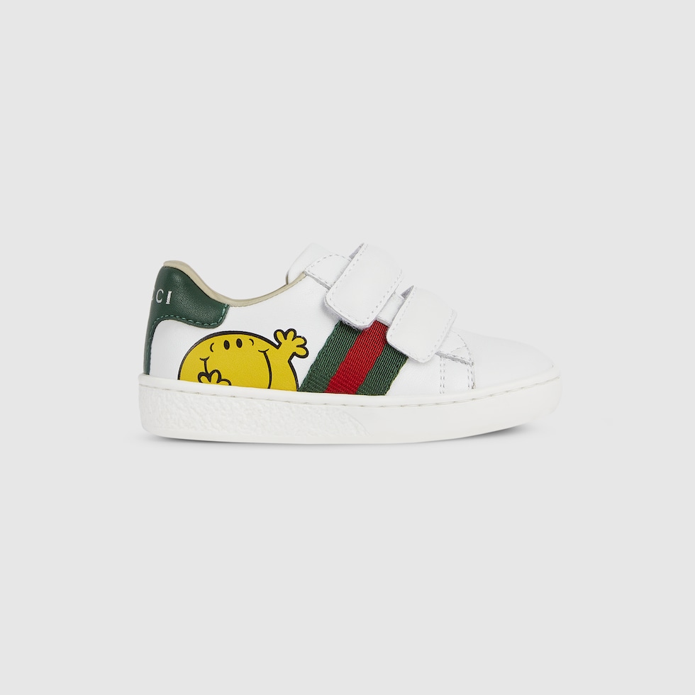 Toddler Gucci Ace sneakers in white leather | GUCCI® US
