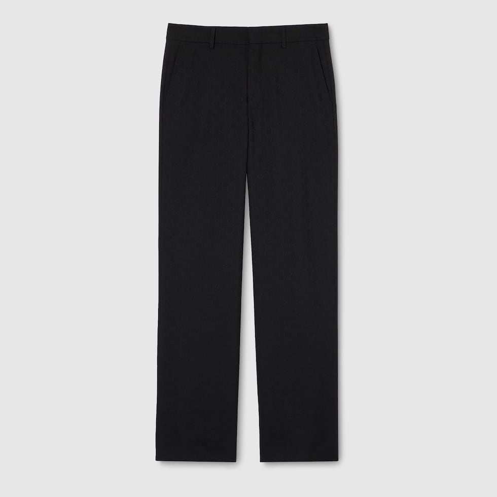 GGウール パンツ ・ブラック | GUCCI公式 GGウール パンツ ・ブラック | GUCCI公式