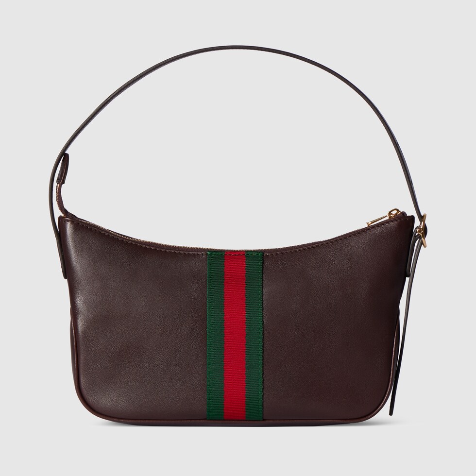 Lunetta Small Crossbody Bag in Black Leather