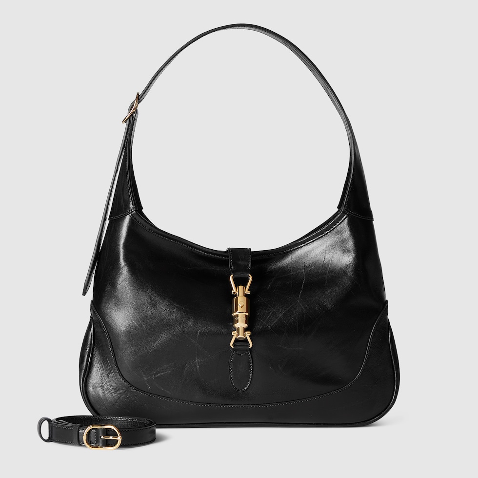 GUCCI バッグ グッチGG柄 黒 レディース キャンバス ワンショルダーバッグ 268637