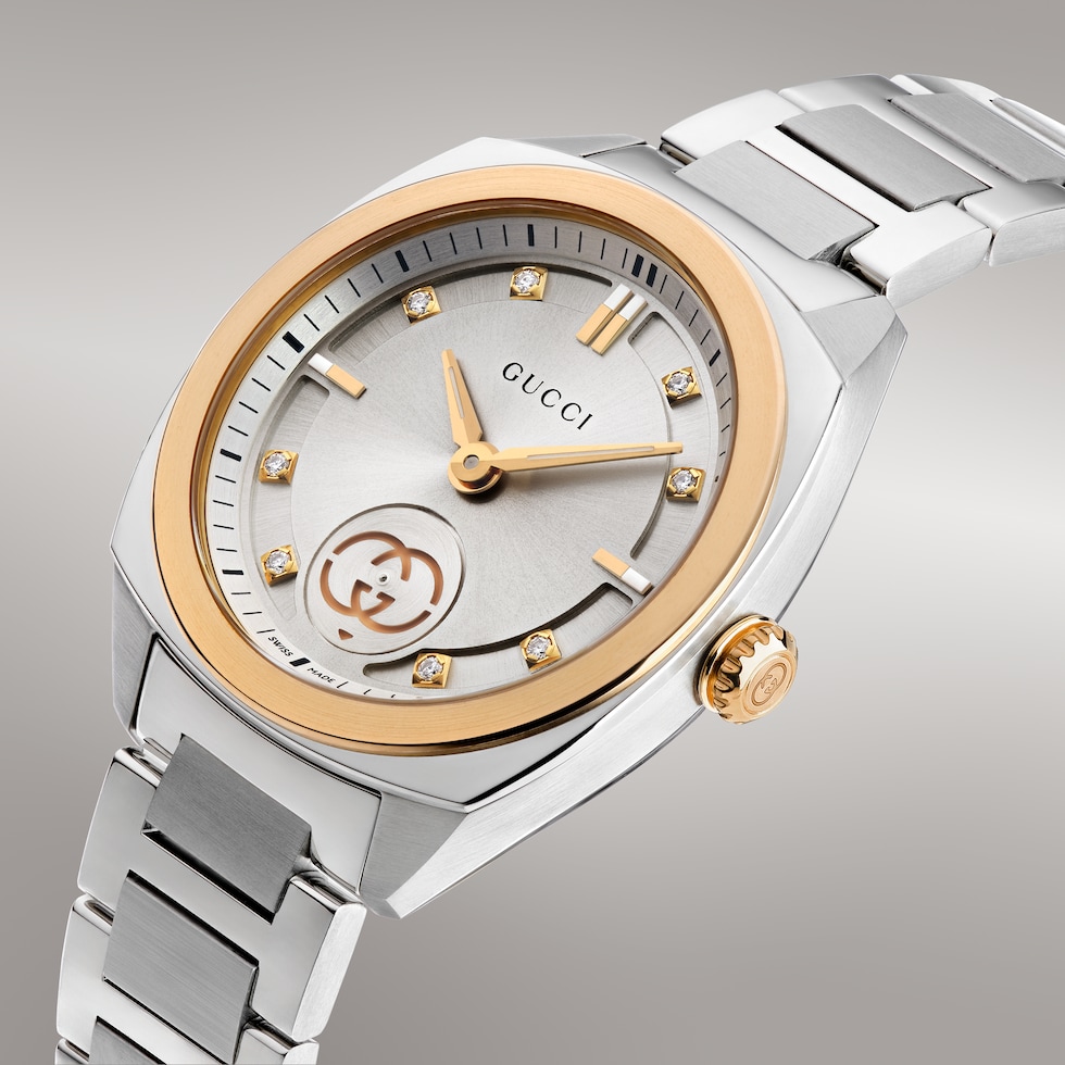 Gucci Interlocking watch, 29mm in steel | GUCCI® CA