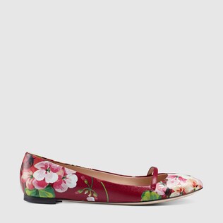 gucci flower flats